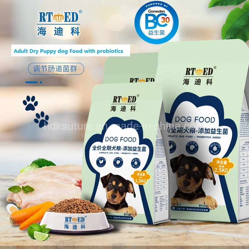 Alimentación fácil alimento fresco saludable y seco Pet alimento para perros Gato Comida con bolsa para mascotas