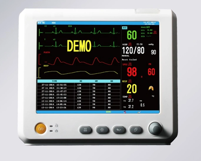 6 Parameter Ew-P808m with Built-in Rechargeable Lithium Battery 8 Inch Patient Monitor