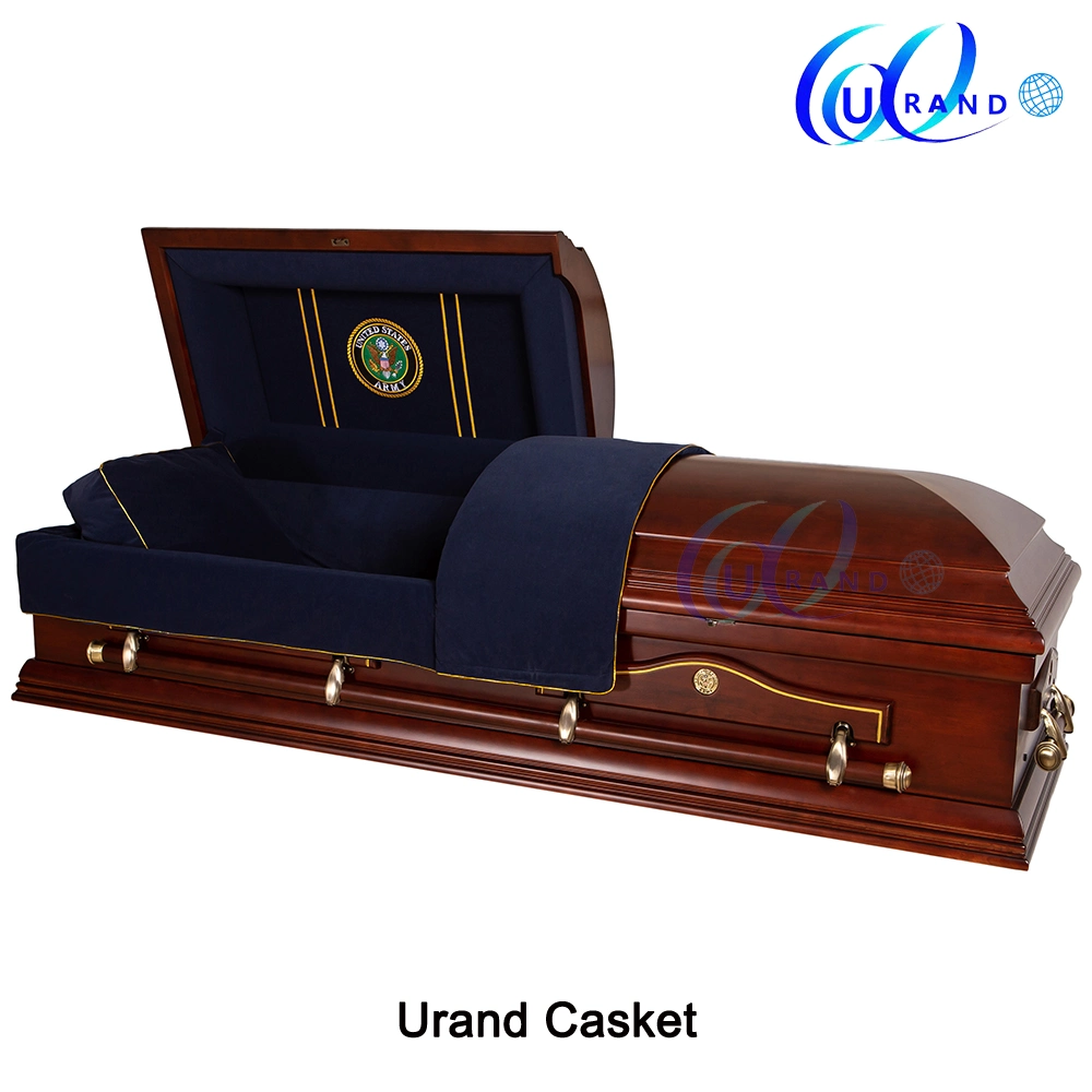 Funeral Army/Navy/Airforce Solid Wood Casket