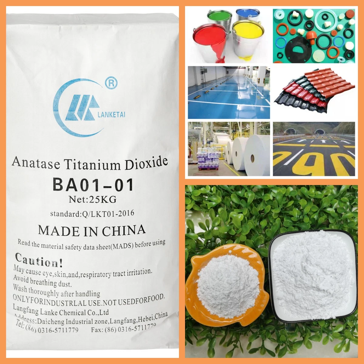 Wholesale Price Rutile Grade/Anatase Grade Titanium Dioxide Pigment Dye Chemicals