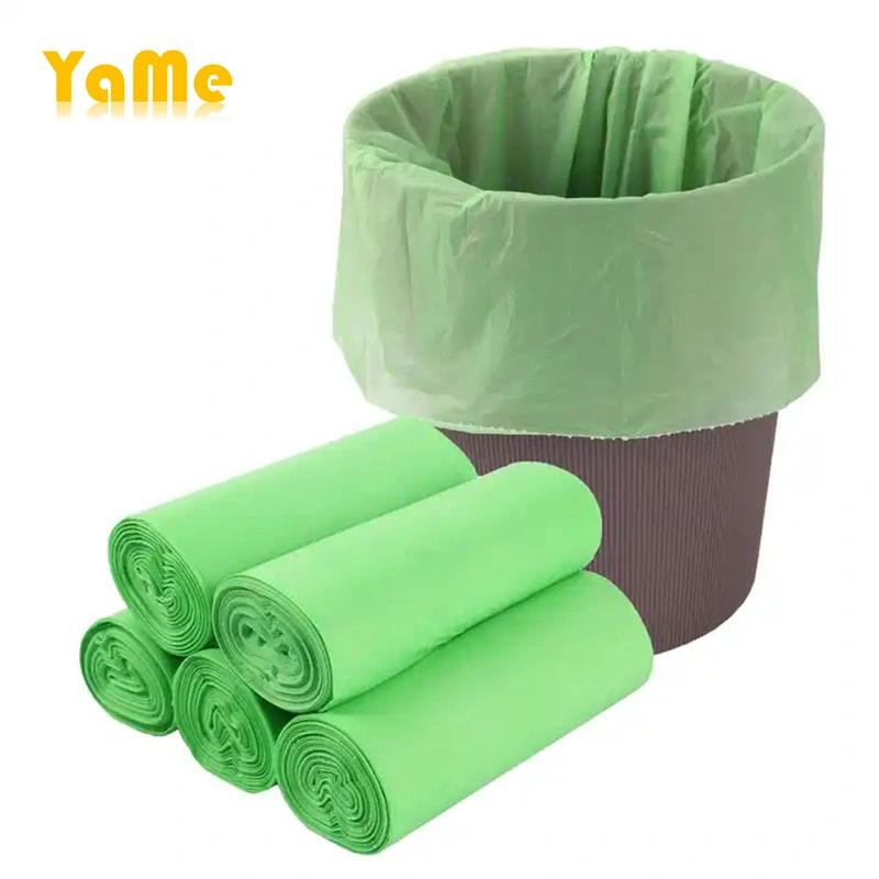 100% Biodegradable Plastic Garbage Bags Scented Cornstarch Compostable Garbage Trash Bag Plastic Raw Material Plastic Garbage Bag