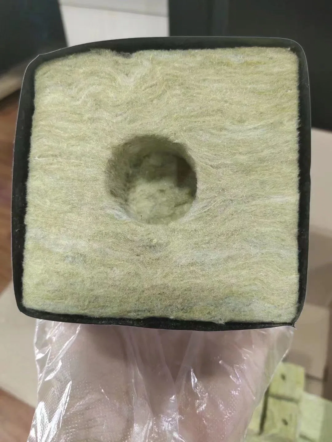 6X6 дюймов Rock Wool Grow Pling Block Agricultural Rock Wool Для гидропонного седлинга