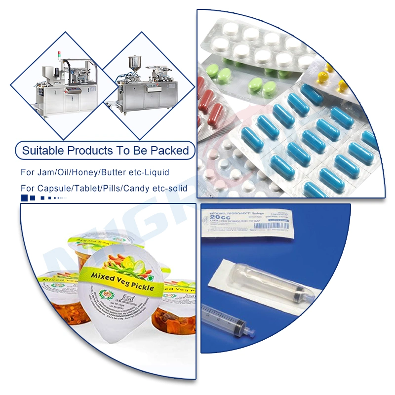 Dpp-150 High Speed Flat Plate Softgel Packing Machine Blister Pack Automatic Tablet Blister Packing Sealing Machine