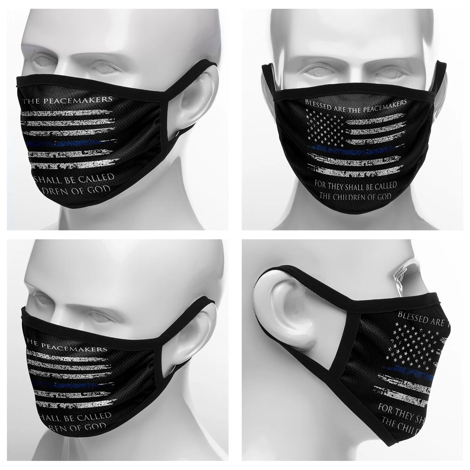 Custom Print on Demand, Unisex Mouth Reusable Washable Breathable Face Masks