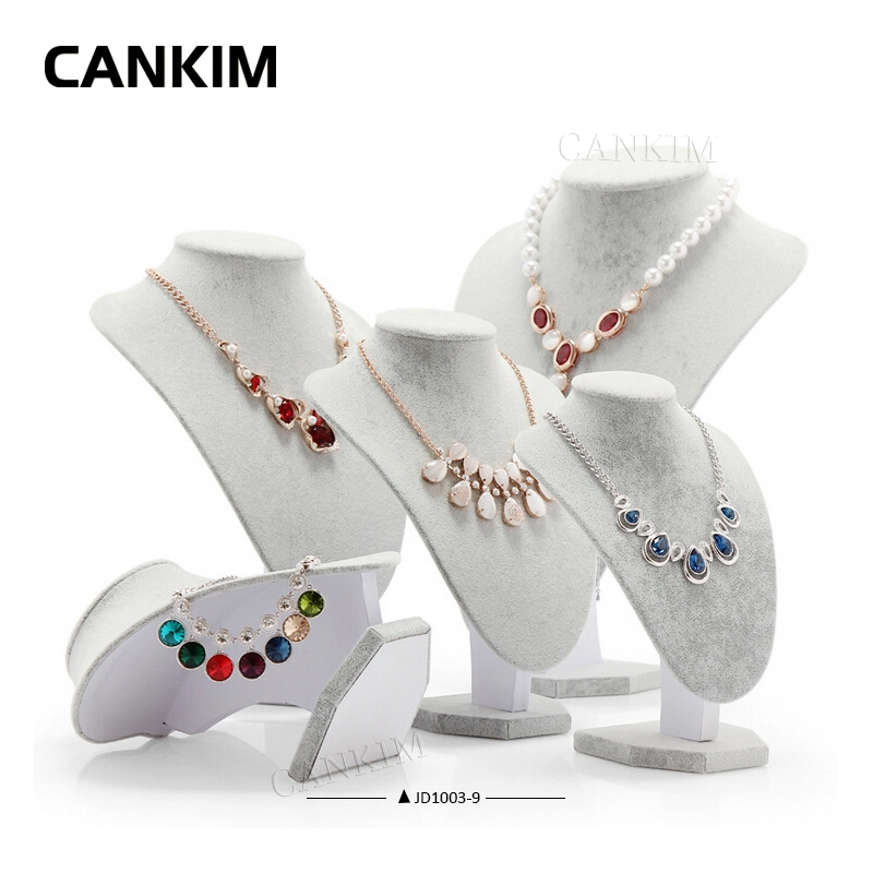 Cankim Original Factory Neck Model Velvet Jewelry Display Holder Mannequin Necklace Display Bust