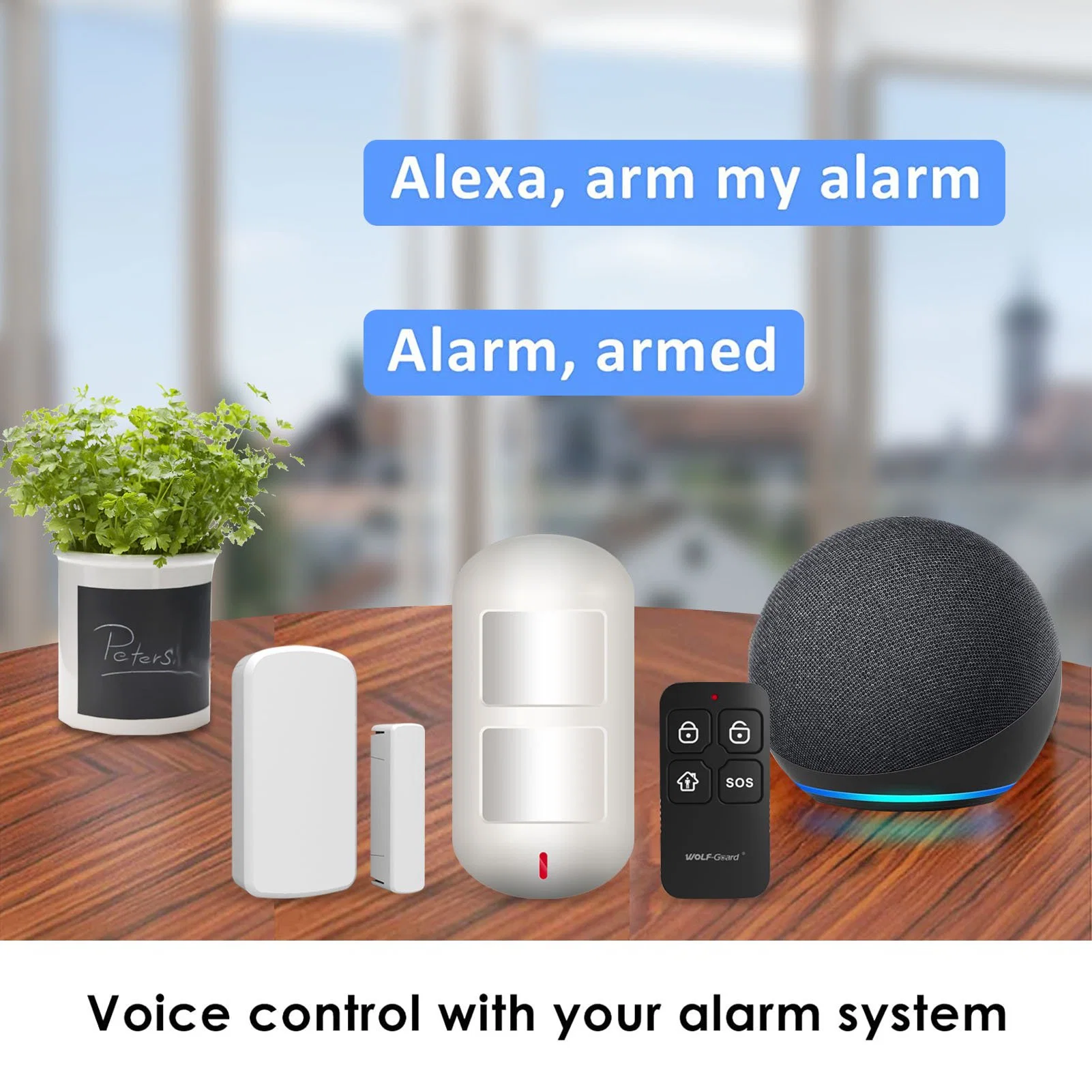 La Guardia del lobo Wireless WiFi ayudante de automatización inteligente Smart Panel de control de sistemas de alarma de seguridad del hogar