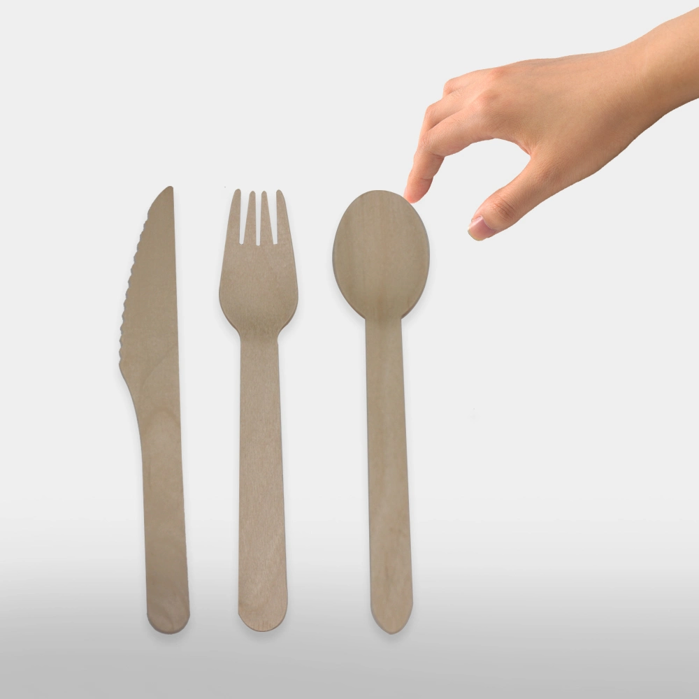 Disposable Wooden Kitchenware Cutlery Set