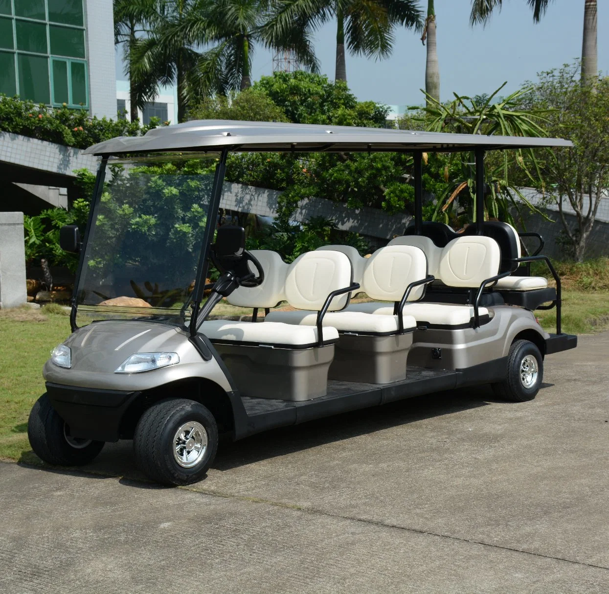 8 Passagier Electric Sightseeing Bus Golf Electric Sightseeing Auto mit CE-Zertifikat