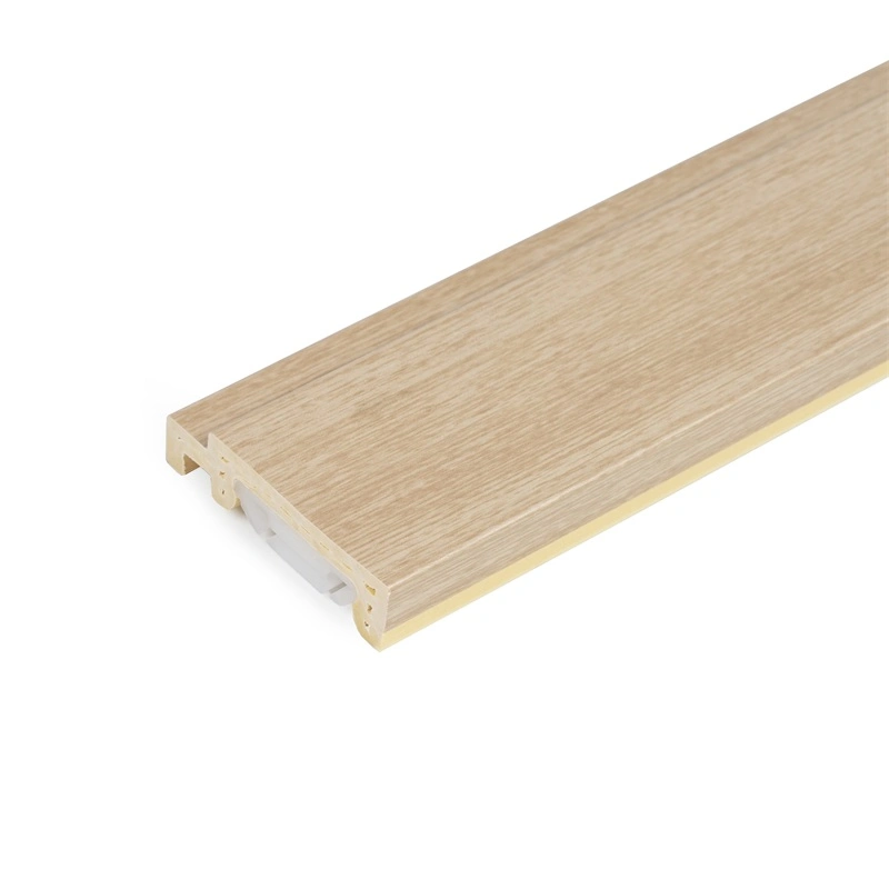 Precio barato 100mm dormitorio plástico placa base PVC adaptador tablas de skirting