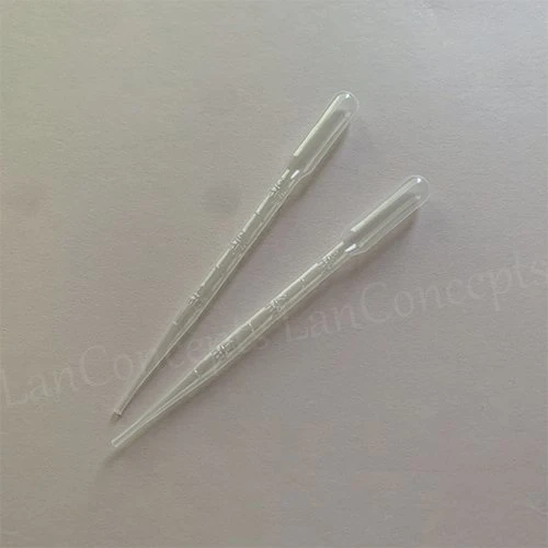 Pipette jetable en plastique 3ml Lab Pipette Pipettes Pasteur de transfert