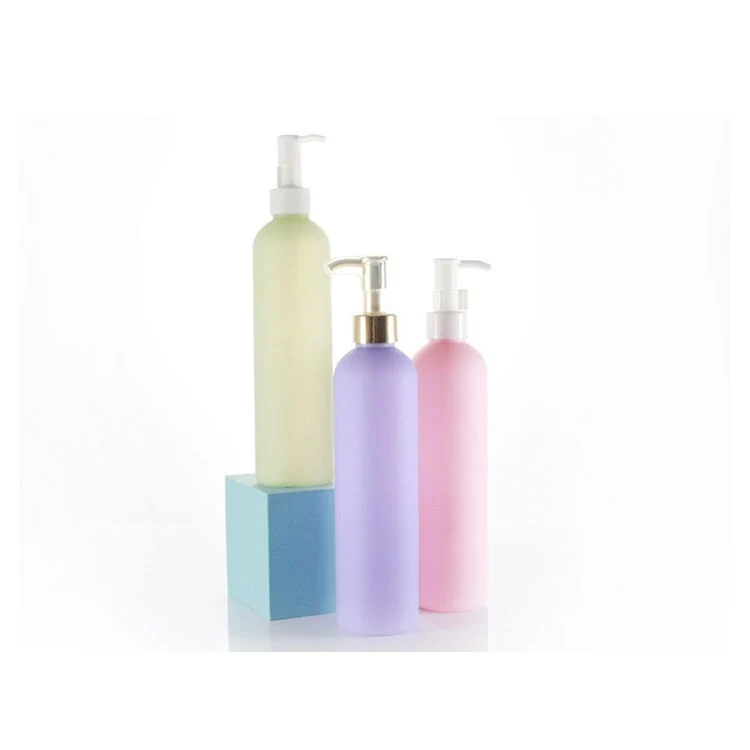 300ml Green Purple Pink Plastic Pump Lotion Bottle