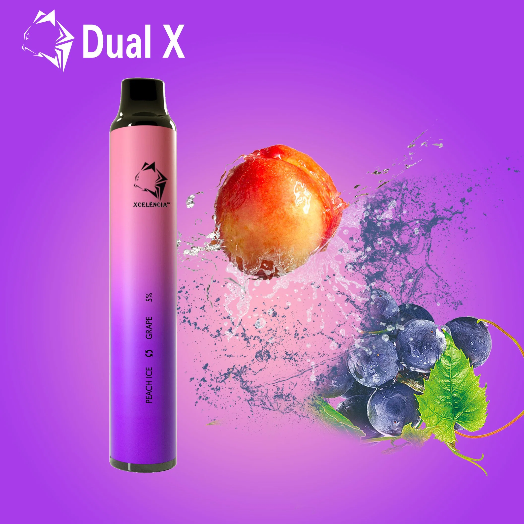 La doble X 1400 Puff 2 En1 Pod doble sabor conmutable desechables desechables de plumas Mayorista/Proveedor Vape vaporizador