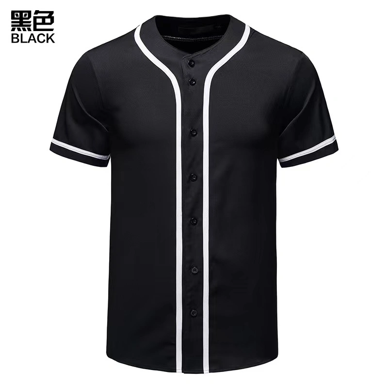 2023 New Custom White Baseball Shirt Printed Team Name Baseball Jersey Hip Hop Street Style Shirt Men