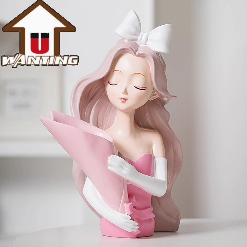 Wholesale/Supplier Resin Crafts Alice Bouquet Figurine Wedding Decoration Promotional Gift Home Decor