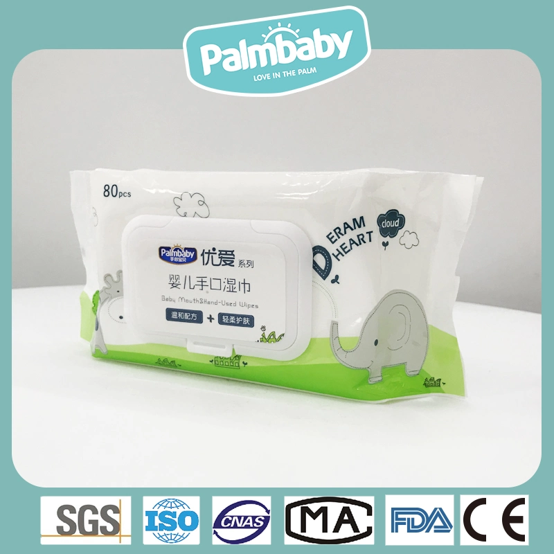 Family Pack Baby-Tücher RO Pure Water Baby Wet Wipes Guter Preis Weiches Vliesstoff