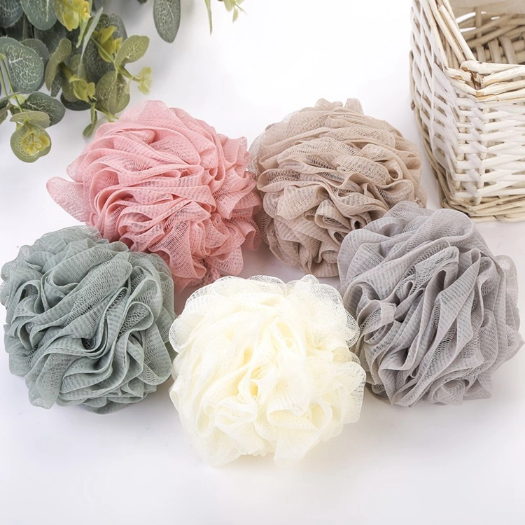 Fleur de bain éponge de maillage écologique Ball Douche Salle de bain éponge de bouffée de fleur de douche de Brosse nylon Mesh Ball