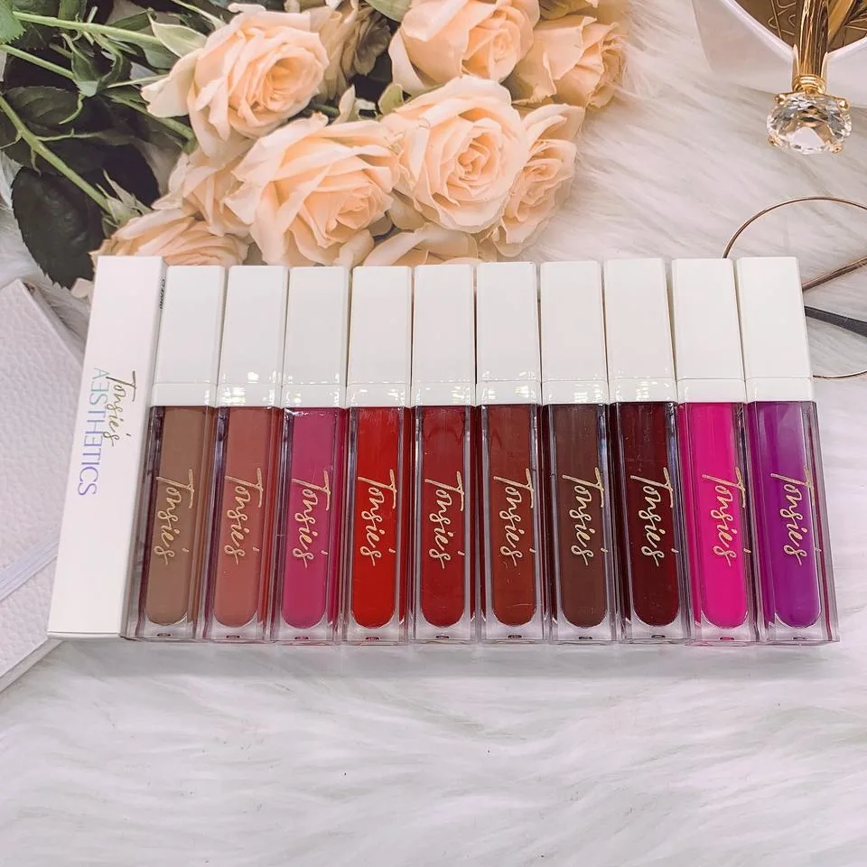 Custom Logo Vegan 20 Colors High Pigment Cosmetics Waterproof Matte Liquid Lipstick