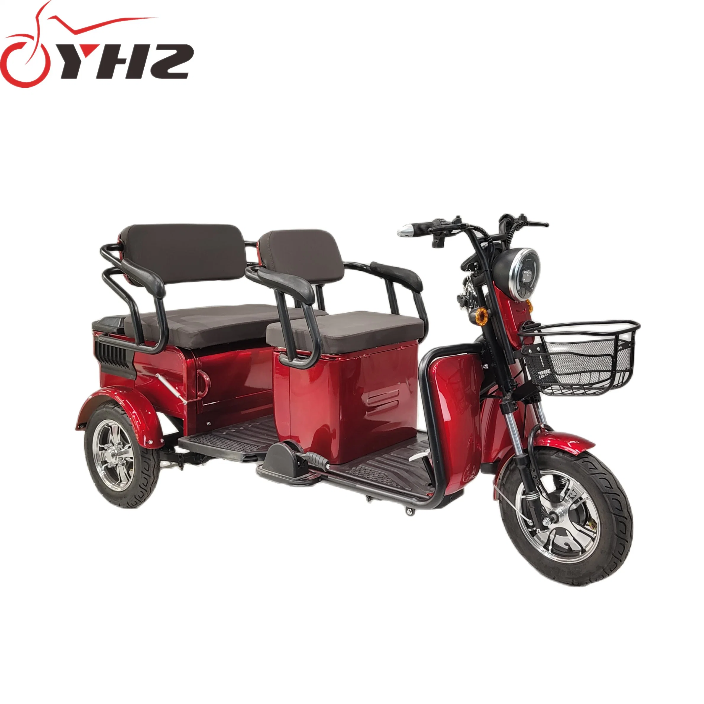 New Vehicle Electric Tricycle for Passenger Mobility Scooter 60V/650W with Double Seat