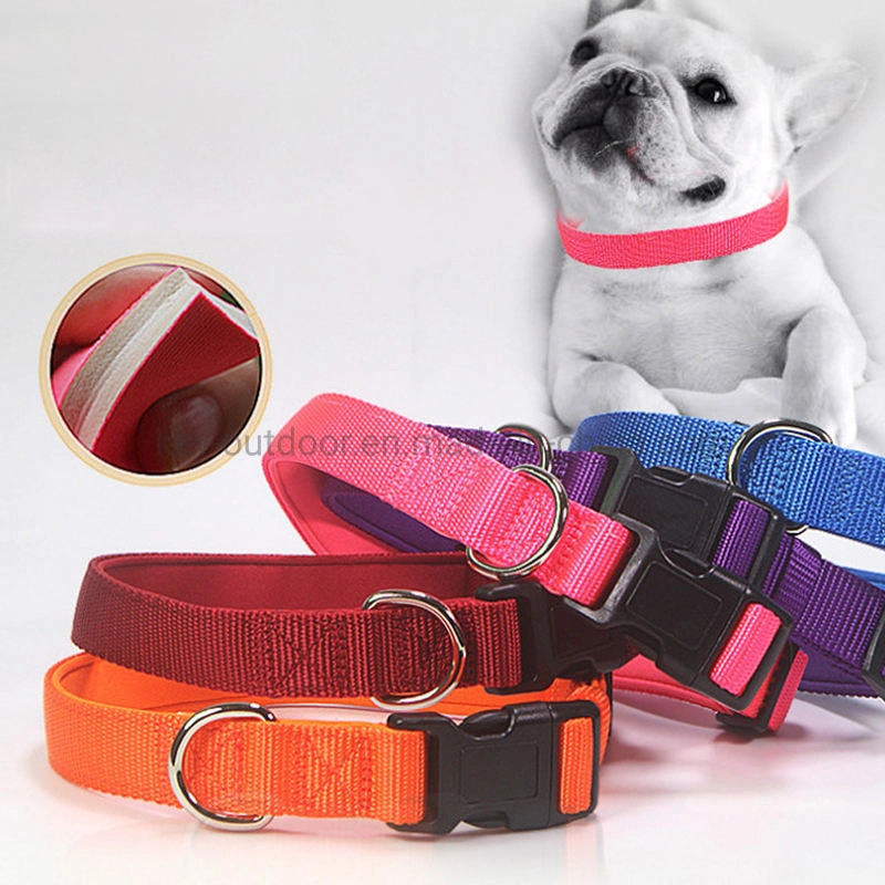 Wholesale/Supplier Personalized Multi Color Nylon Neoprene Padded O Ring Pet Dog Collars