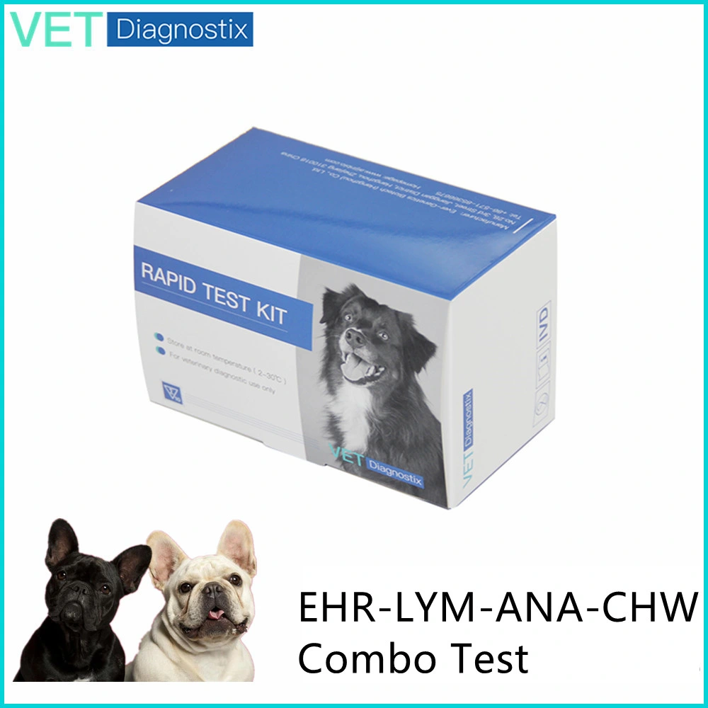 Prueba de enfermedad de Lyme Tick-Borne Ehrlichia Anaplasma Dirofilaria immitis Combo Kit de prueba