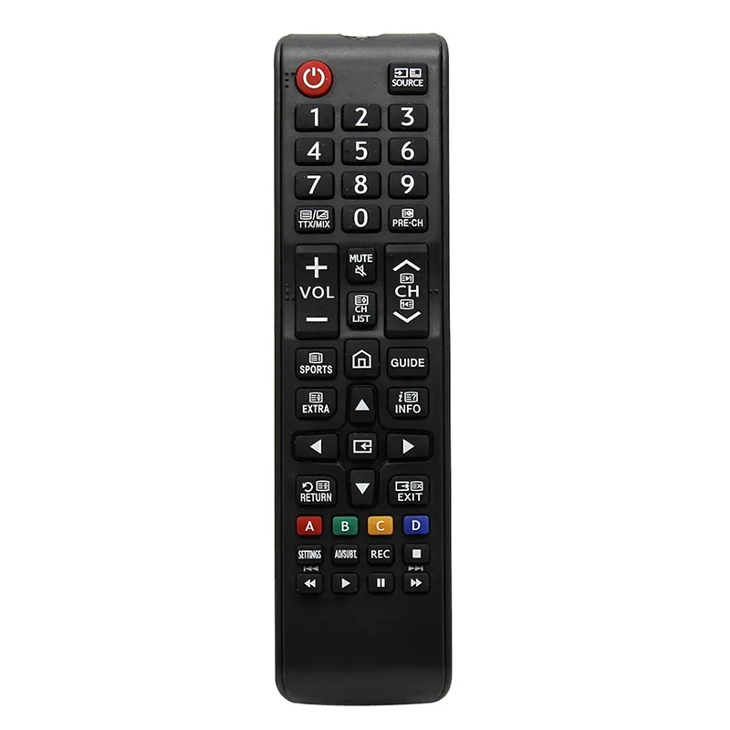 Universal TV Remote Control Wireless Smart IR Controll for Samsung HDTV LED Smart Digital TV - Black