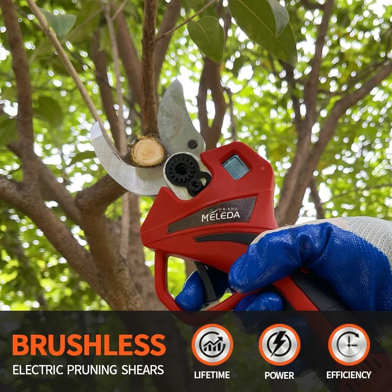 40mm Professional Electric Pruning Shear Battery Power Tree Progressive Garden Pruner
