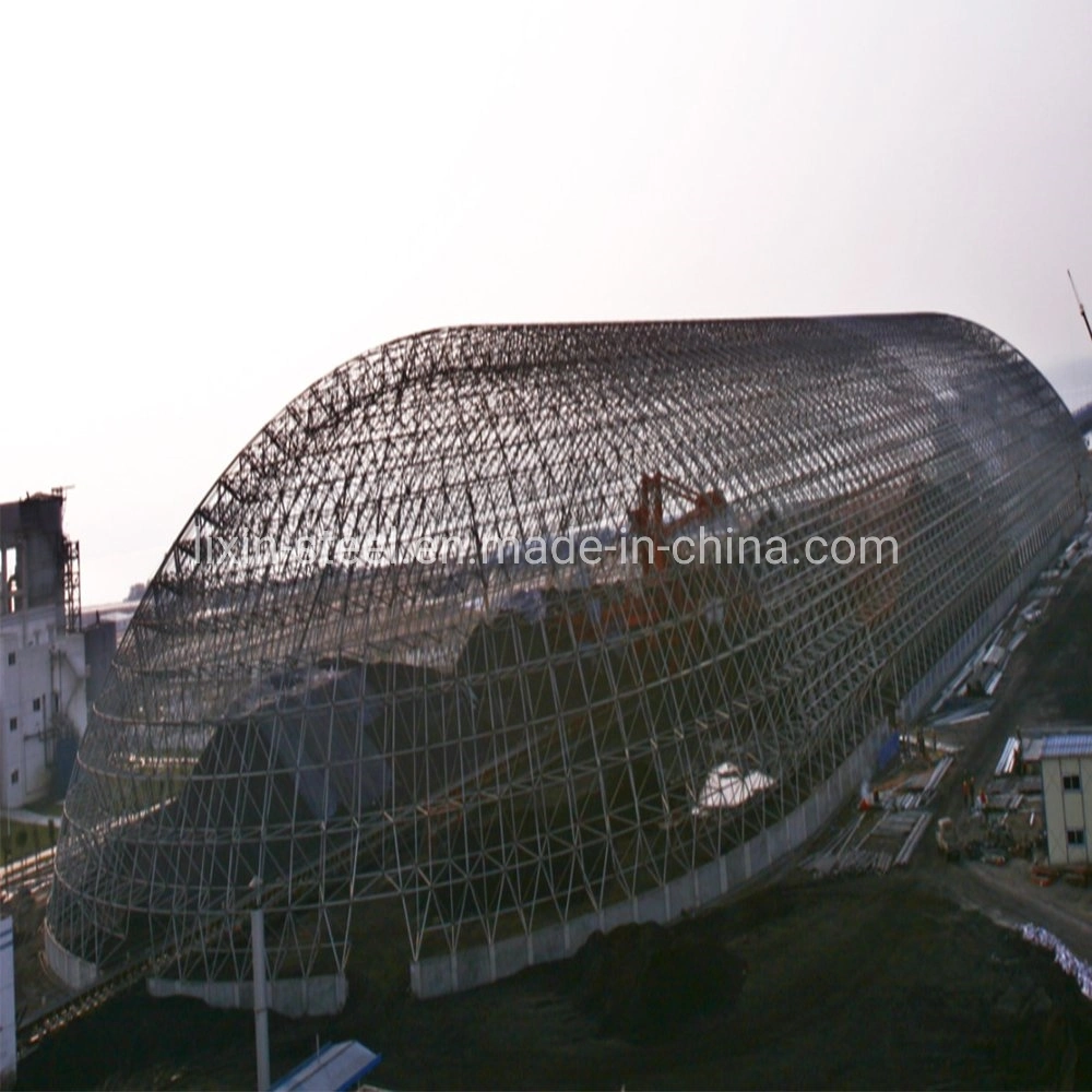 120m Clear Span Steel Structure Industrial Power Plant Steel Truss