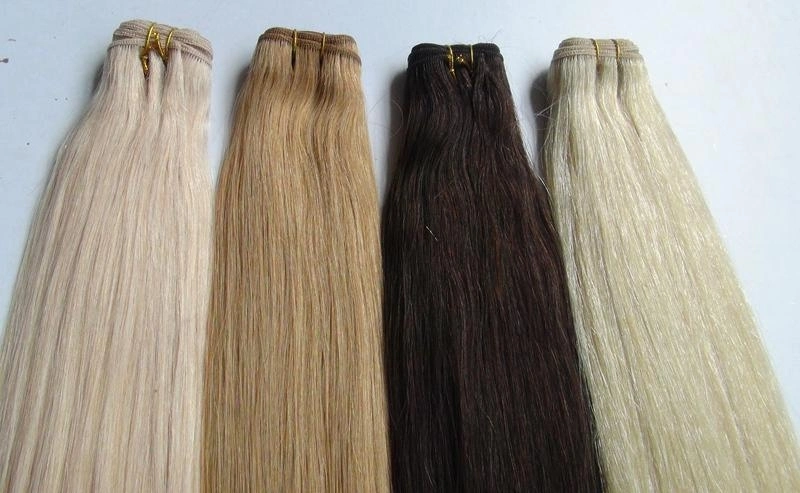 Blonde Color 613 Virgin Hair Extension Brazilian Hair Extension Human Hair Weft Weaving (AV-HW613)