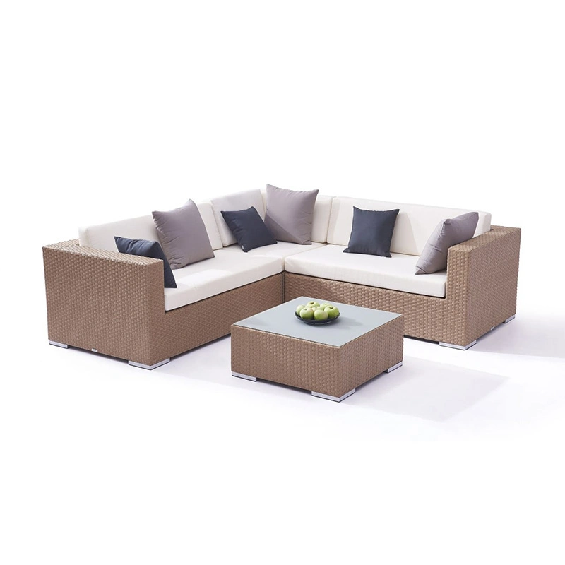 Conjunto de Sofá de móveis de jardim com móveis de jardim em ratã Luxury