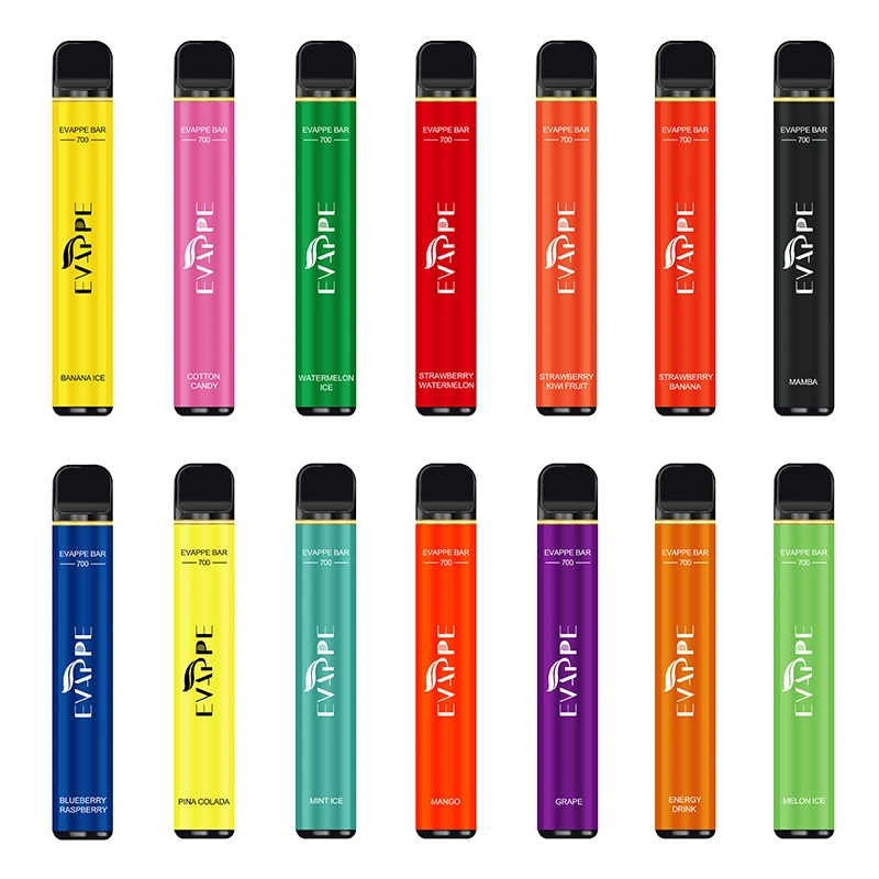 Evappe Bar Popular Vaporizer 550mAh Battery 700puff Plus Electronic Cigarette Disposable/Chargeable Vape Pen