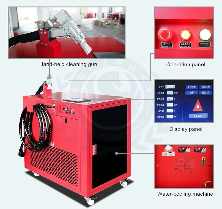 Metal Cleaning 1kw Fiber Laser Clean Metal Trade Cleaning of Metal Surfaces