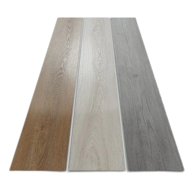 PVC Firegule plástico 4mm 6mm Tile SPC de lujo haga clic en Laminado Pisos de tablas de vinilo