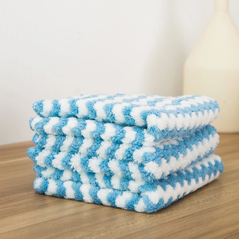 Hand Cleaning Washcloths 100% Polyester Purpose Cleaning Rags Reusable Towels