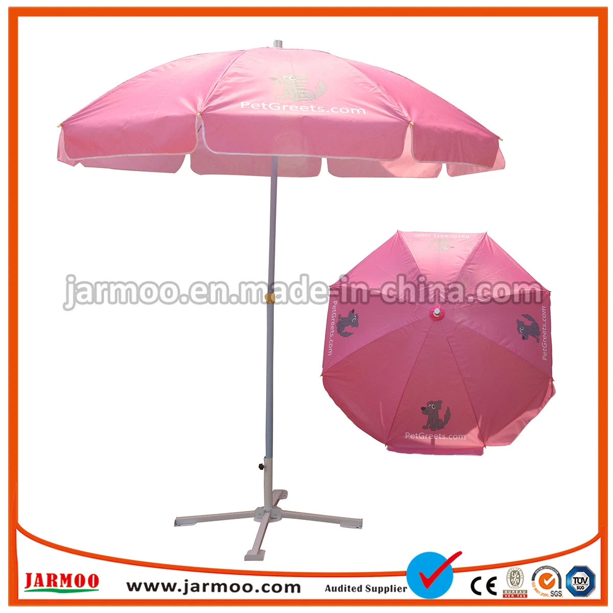 Outdoor Folding Patio Parasol Promotional Umbrella