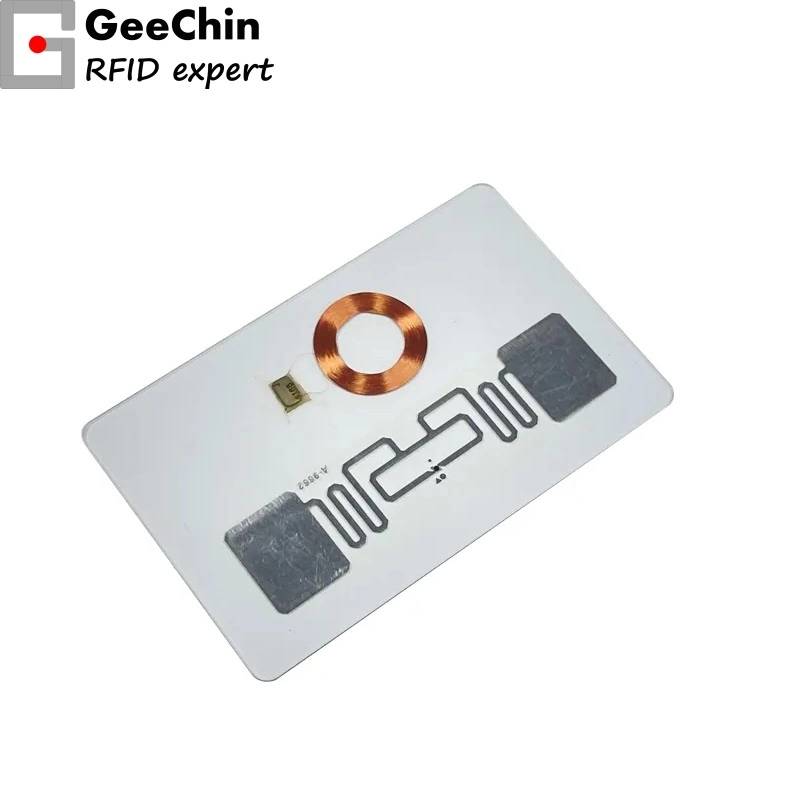 Hybrid Plastic Card RFID Hf UHF Dual Frequency RFID PVC Card