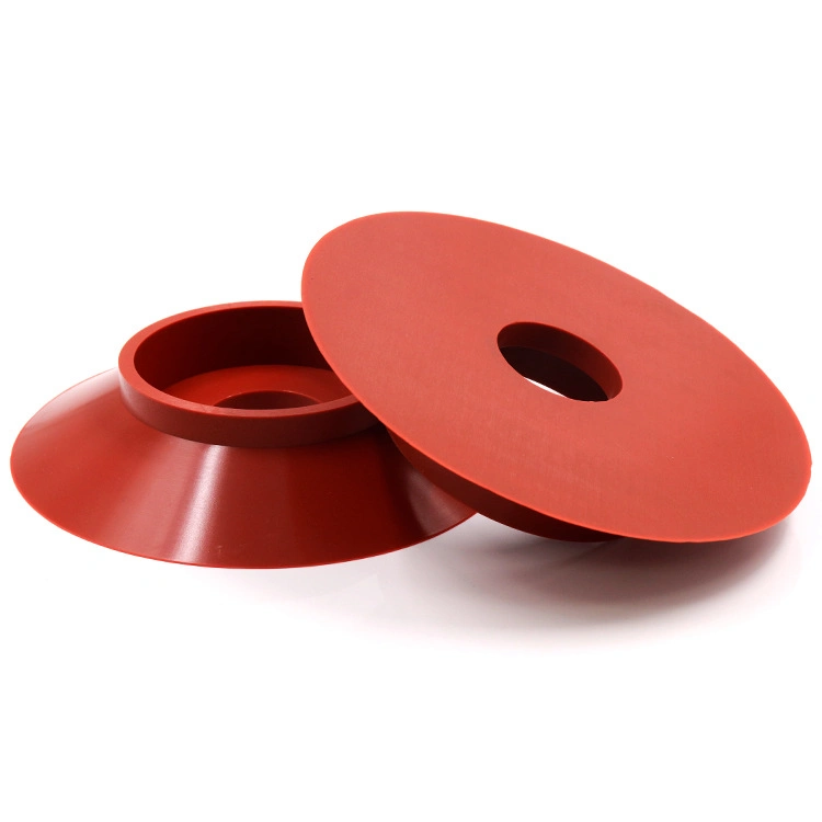 Manufacturer Customized Red Round Silicone Pad