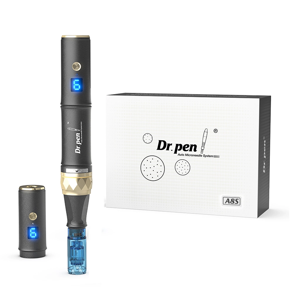 O modelo de actualização da caneta Dr Pen A8s Microneedling Pwith Low Battery Ecrã LED de funções de lembrete de 6 níveis