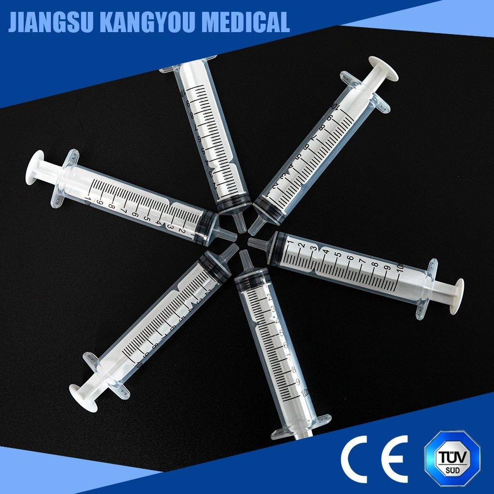 Manufacturer Supplier Sterile 3 Part Luer Slip Safety Disposable Plastic Syringe with Needle