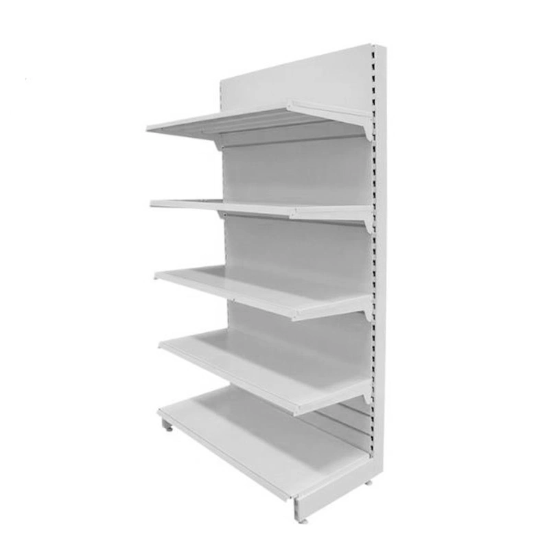 Single Sided Wall Supermarket Metal Shelf