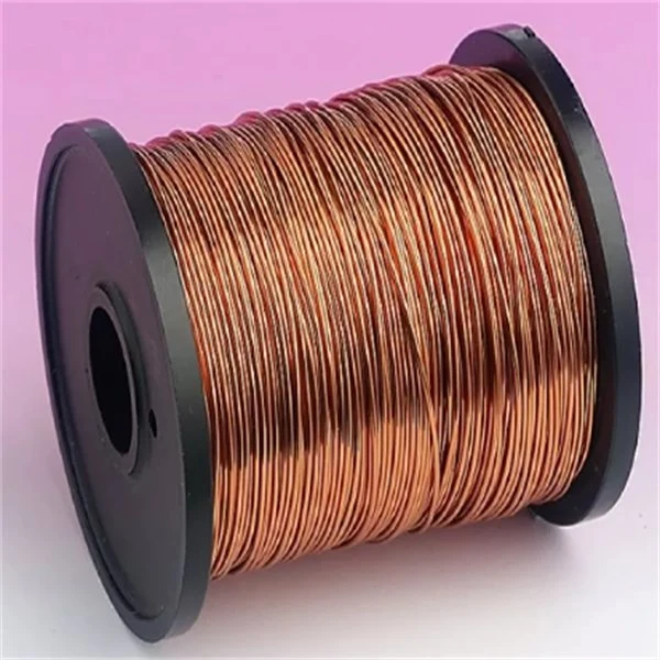 Resistência ao calor 0,063 mm 42AWG 500g bobina de soldadura esmaltada 0.65 9 mm Fio de cobre esmaltado Selfbonding para motor em venda