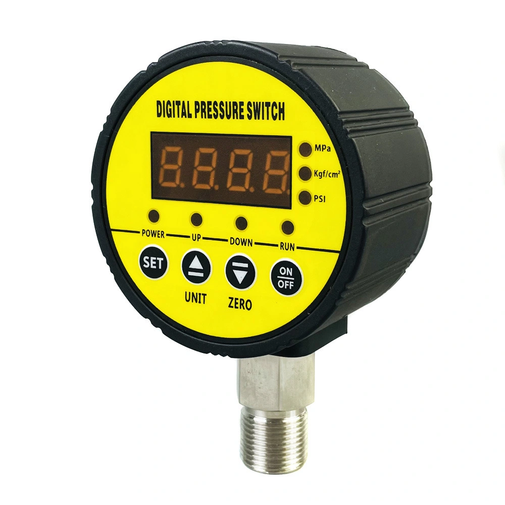 Negative Vacuum Digital Adjustable Pressure Switch for Water Oil Gas with LCD Display