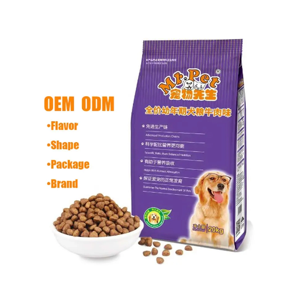 تصميم خاص يستخدم على نطاق واسع كل طبيعي طازجة صحية الكلب الغذاء في رزمة إمداد الحيوانات الأليفة طعام الكلاب