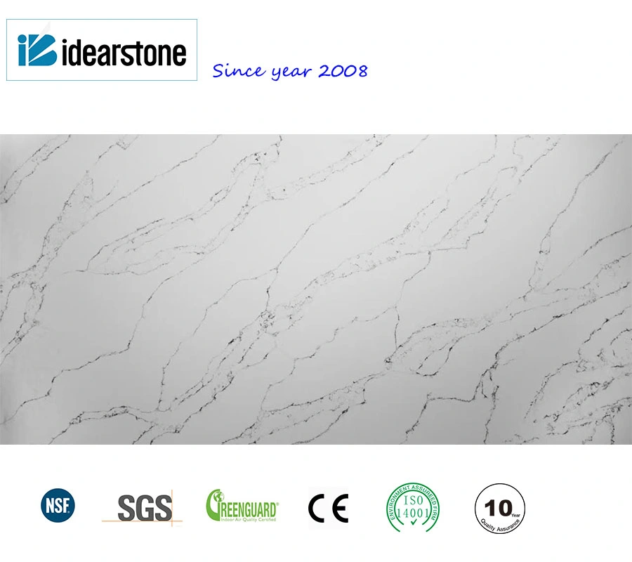 3230*1800mm Jumbo Size Blanco/Gris/Negro Artificial/Engineered Quartz Stone