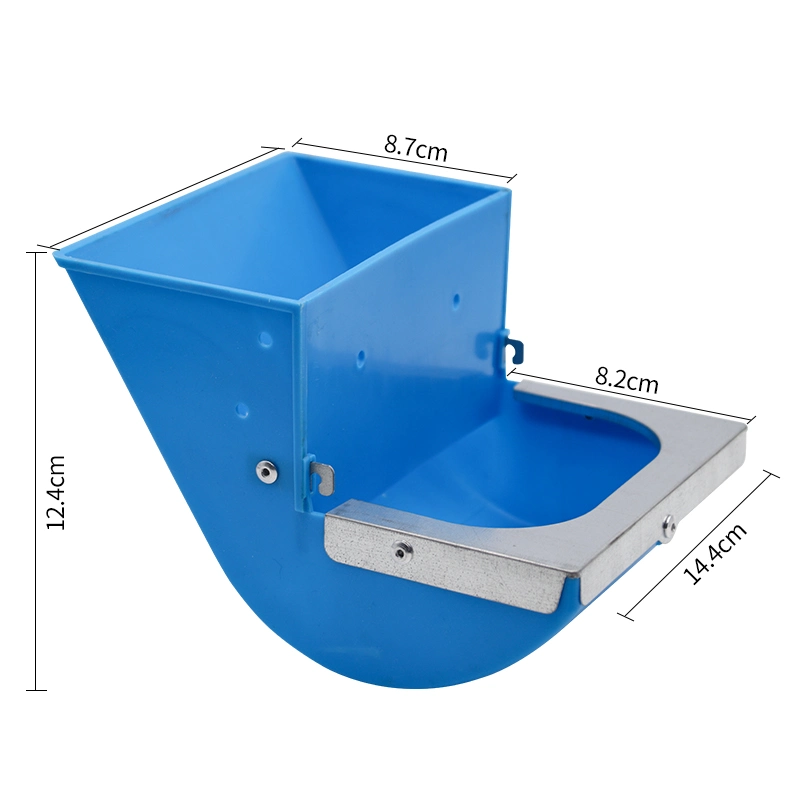 Alimentador automático de alimentos de caja de conejo de acero colgante de plástico