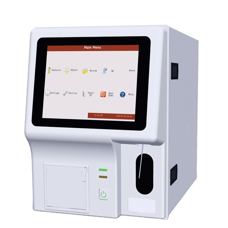 Auto Human Blood Cell Counter Machine 5 Part Vet Hemogram Hematology Analyzer Manufacture