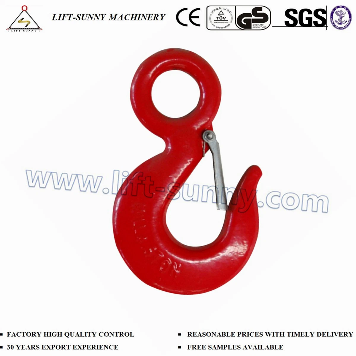 5ton Us Type Forged Carbon Steel 320c Eye Hoist Hook