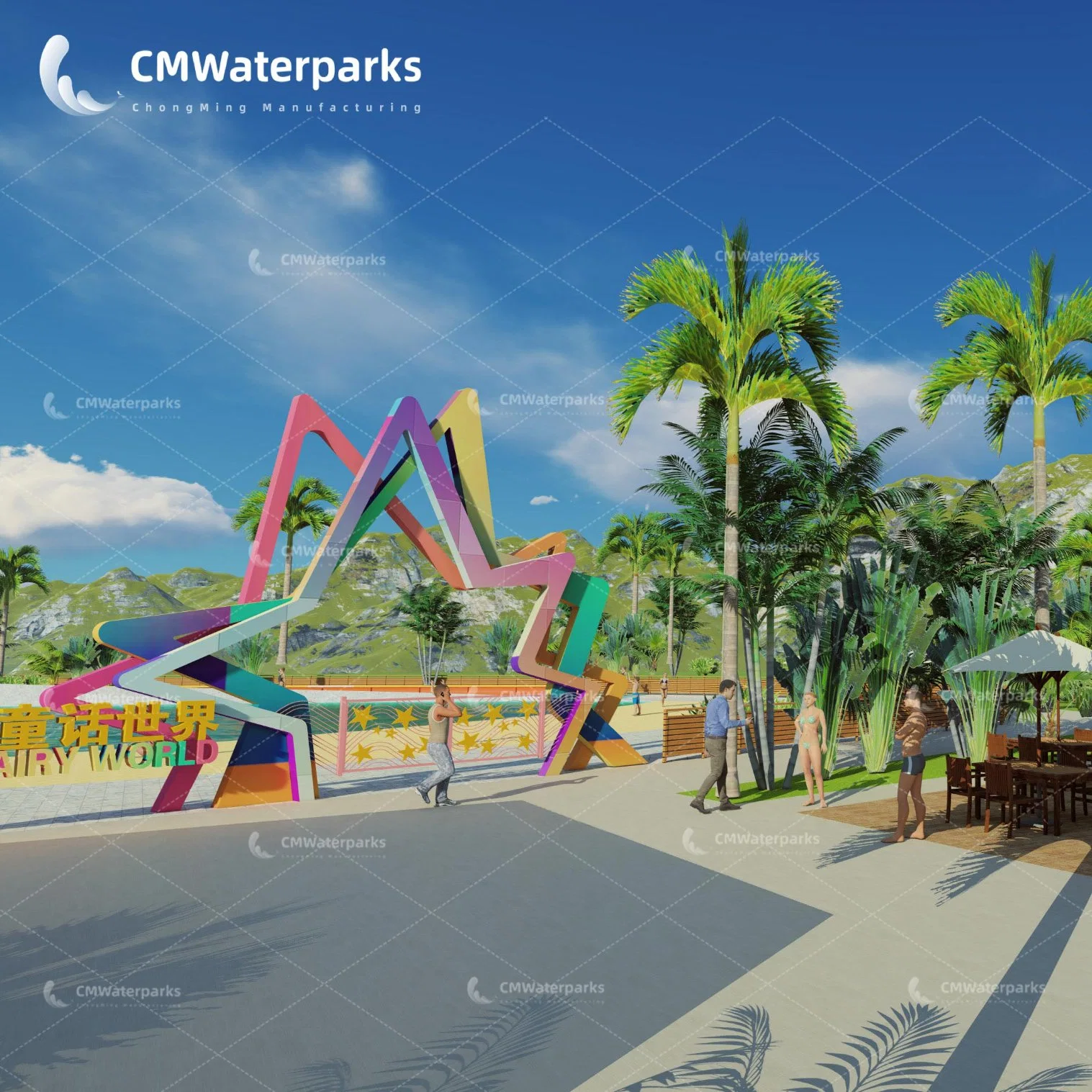 New Design Water Park Equipment Outdoor Water Slide Amusement Park Products