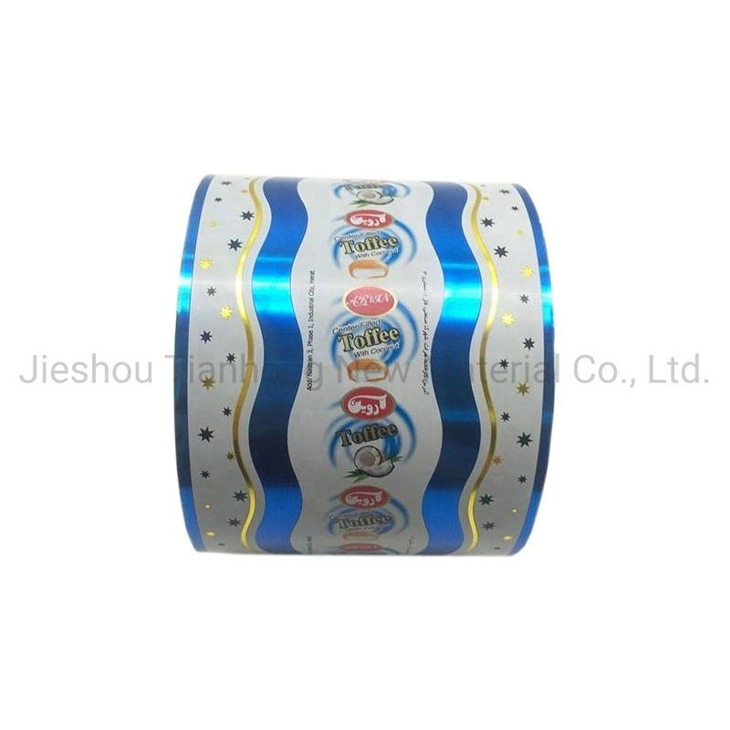 Aluminum Metallized PVC Film Pet Twist Film for Candy Packing Metalic Toffee Packaging Film