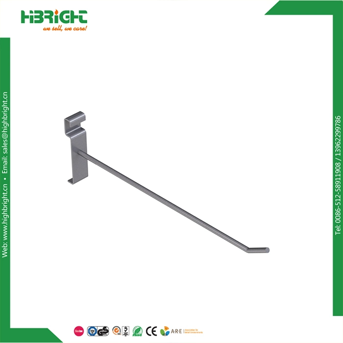 Single Line Galvanized Metal Display Hooks