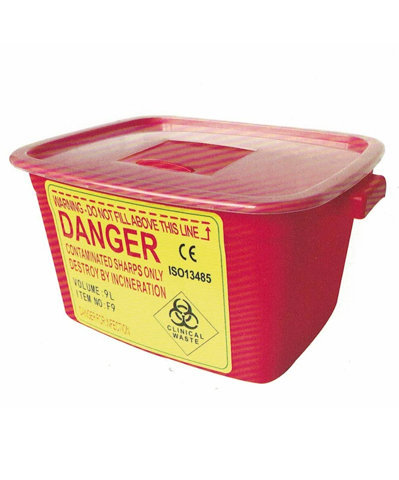 Plastic Hospitalmedical Waste Disposal Bin Box Sharps Container